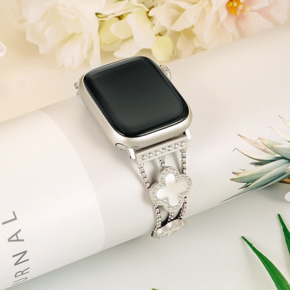 BCBG Silver Smartwatch with Chain Bracelet
